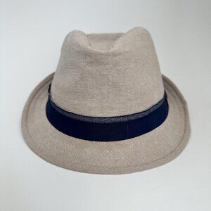 Impermeable By Weatherproof Fedora Hat Fitted Cap Beige Size L Cotton Blend VTG